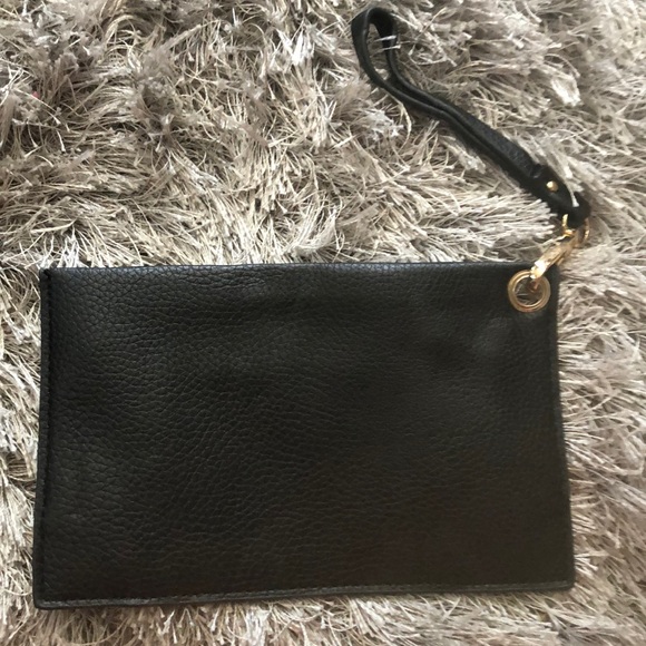 Black Leather clutch - Picture 4 of 4
